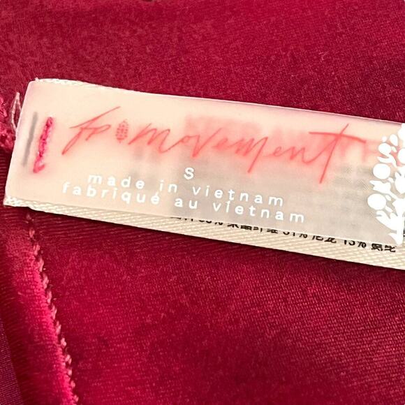 Free People Movement X Revolve NEW Beat The Heat Reversible Sports Bra Red Small - Picture 10 of 12